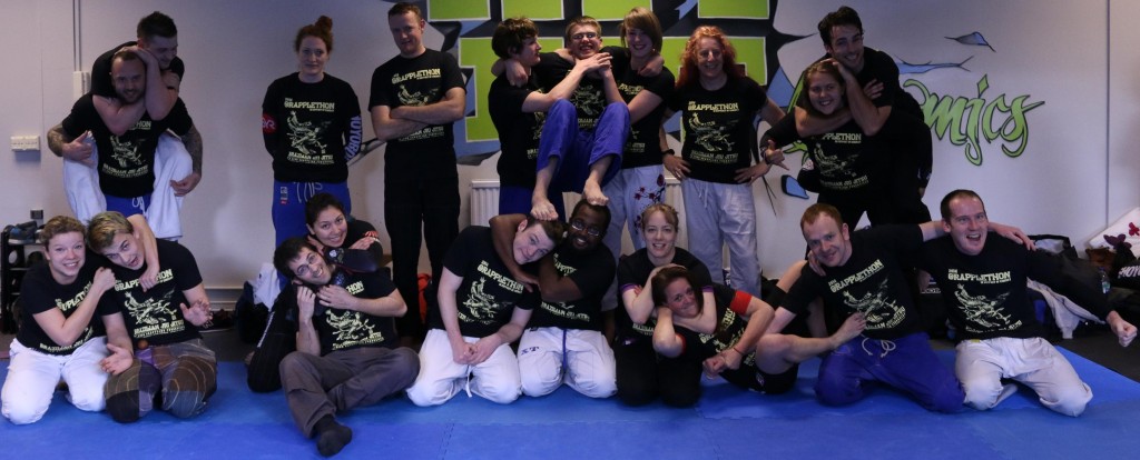 Artemis BJJ Bristol Brazilian Jiu Jitsu GrappleThon 2014 for Kinergy at Hit Fit in Longwell Green