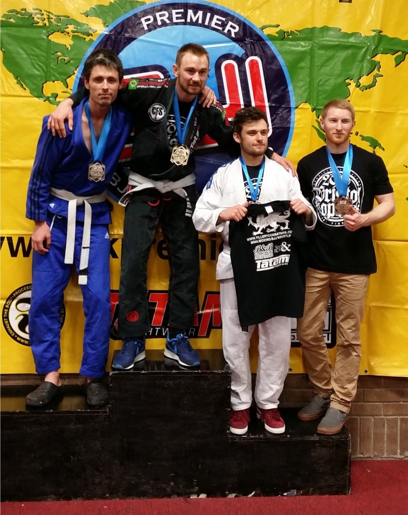 Artemis BJJ silver medal for Sam and bronze medal for Ross at Bristol Open Feb 2016